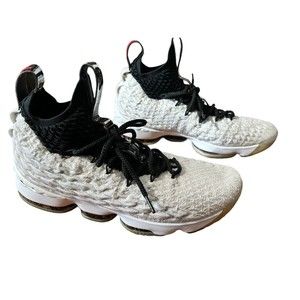 Nike LeBron "15" Graffiti Off White/Black Shoes Size 9.5 Men's